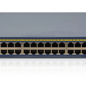 Layer 2 PoE+ access switch with 48 Gigabit PoE+ RJ45 ports and four 1GbE SFP uplink ports