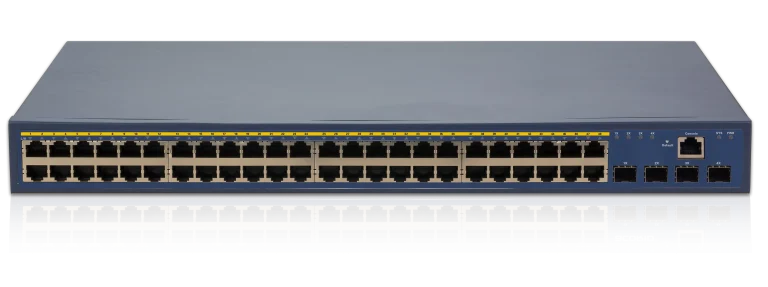 48-Port Gigabit PoE+ Managed Ethernet Switch with 48 x PoE+ Port@30W, 4 x 1GbE SFP Uplink Ports, L2 Managed PoE Access Switch for IP Surveillance and Enterprise Edge