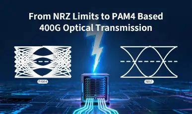From NRZ Limits to PAM4 Based 400G Optical Transmission