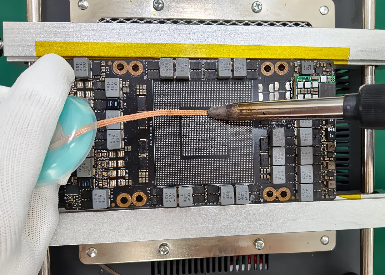 GPU power delivery circuit diagnosis and repair